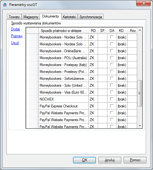 Parametry – Dokumenty Parametry – Dokumenty