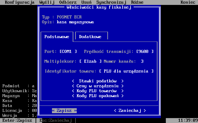 Właściwości kasy fiskalnej