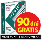 Kaspersky Internet Security
2012: 90 dni gratis