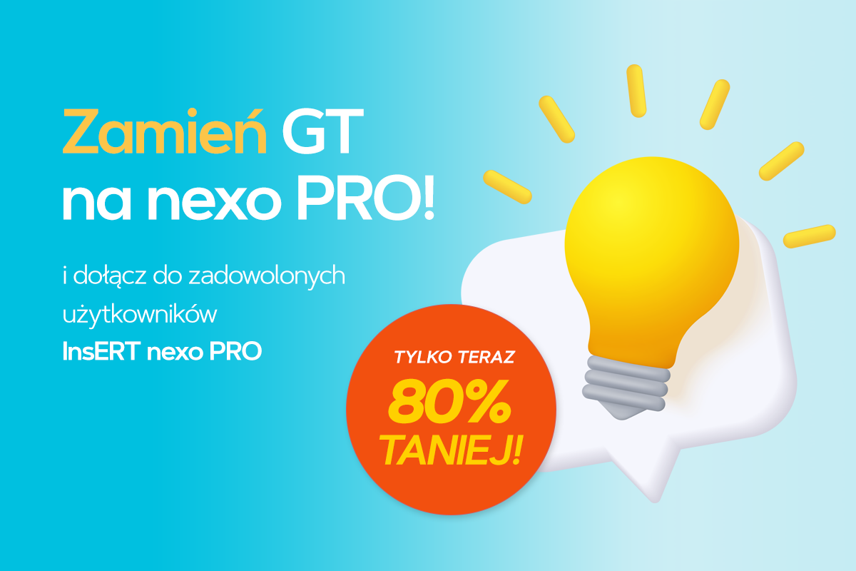 Przejdź z GT na nexo PRO - w kwietniu 80% taniej