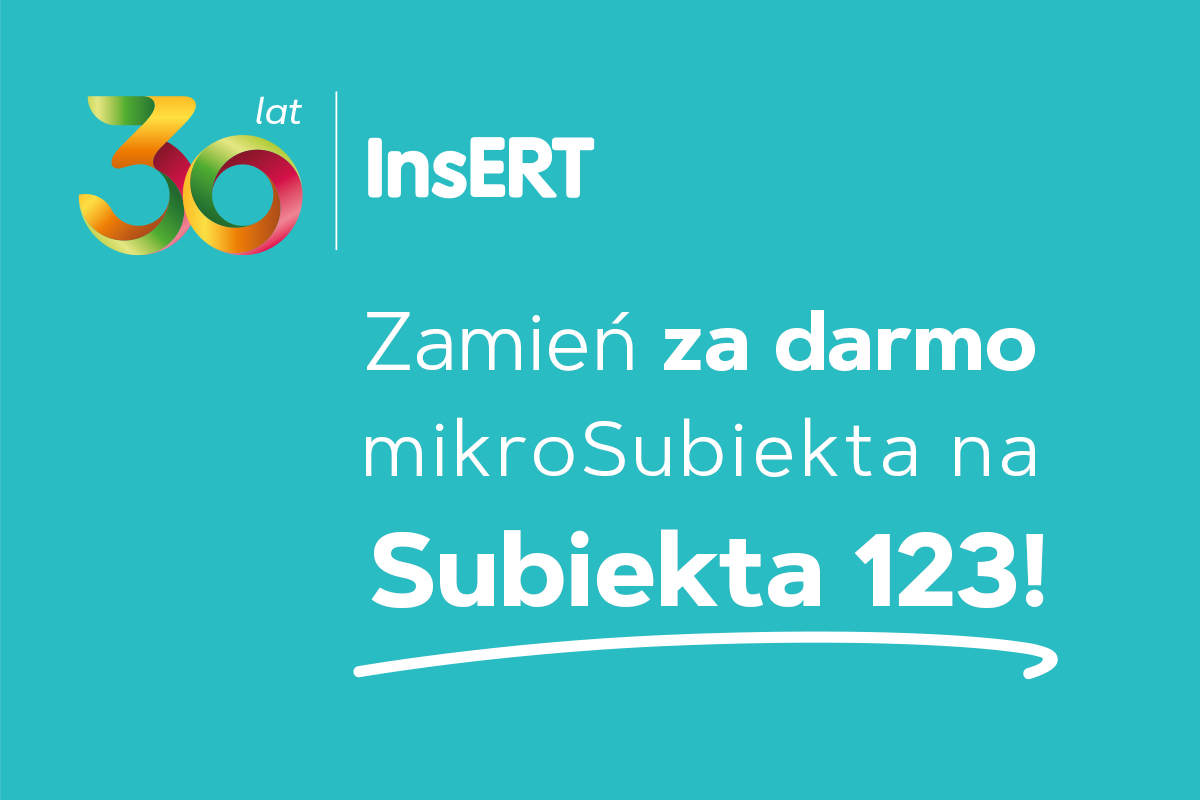 Zamień mikroSubiekta na Subiekta 123 za darmo! Zamień mikroSubiekta na Subiekta 123 za darmo!