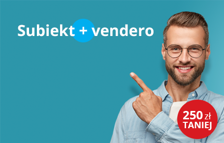 Rabat na otwarcie e-sklepu w promocji Subiekt + vendero! Rabat na otwarcie e-sklepu w promocji Subiekt + vendero!