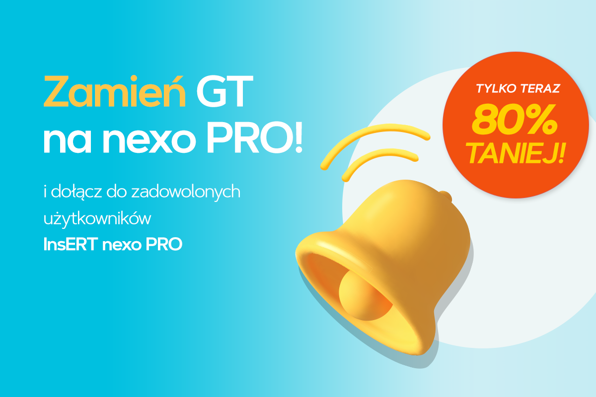 Przejdź z GT na nexo PRO 80% taniej Przejdź z GT na nexo PRO 80% taniej