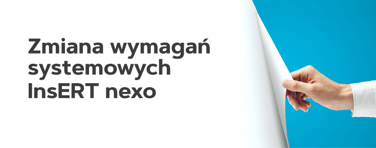 Zmiana wymagań systemowych nexo