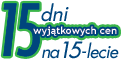 15 dni wyjątkowych cen na 15-lecie