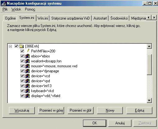 Narzędzie konfiguracji systemu