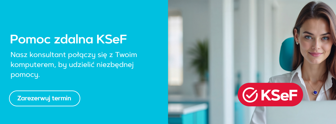 Pomoc zdalna KSeF. Nasz konsultant połączy się z Twoim komputerem, by udzielic niezbędnej pomocy.