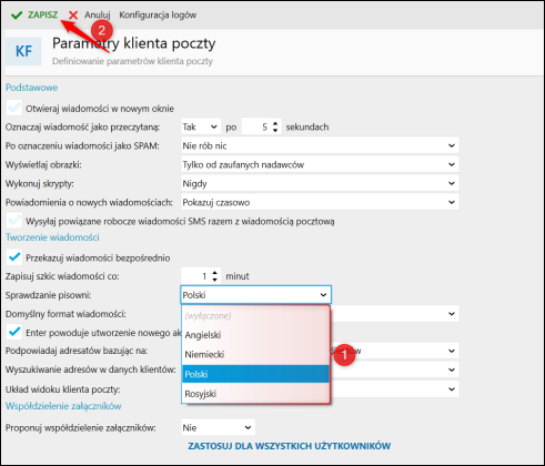 Pisanie e-maili online
